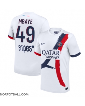 Billige Fotballdrakt Paris Saint-Germain Ibrahim Mbaye #49 Replika Bortedrakt 2025-26 Kortermet Billige Fotballdrakt Paris Saint-Germain Ibrahim Mbaye #49 Replika Bortedrakt 2025-26 Kortermet